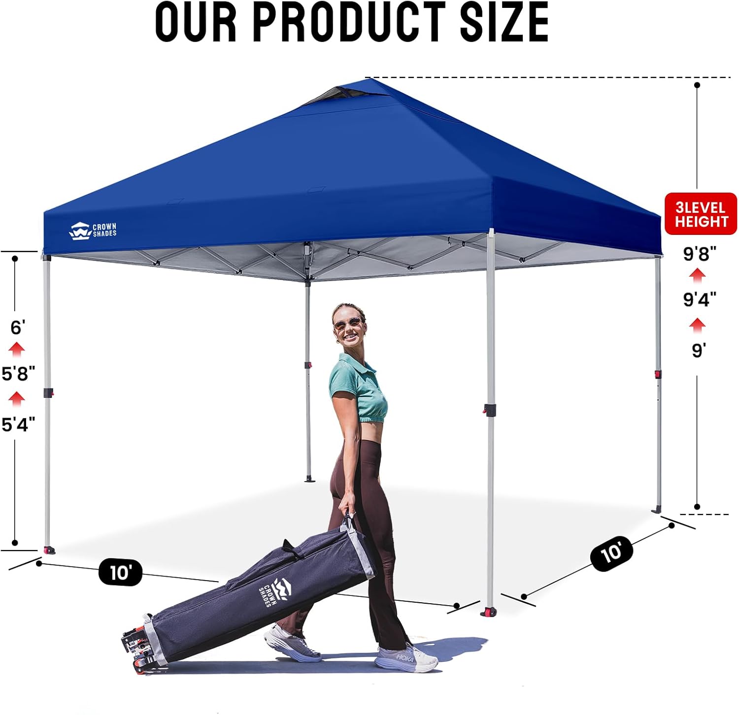 bleujardin - Tonnelle pliante 3x3m - imperméable, UPF 50+, sacs de sable