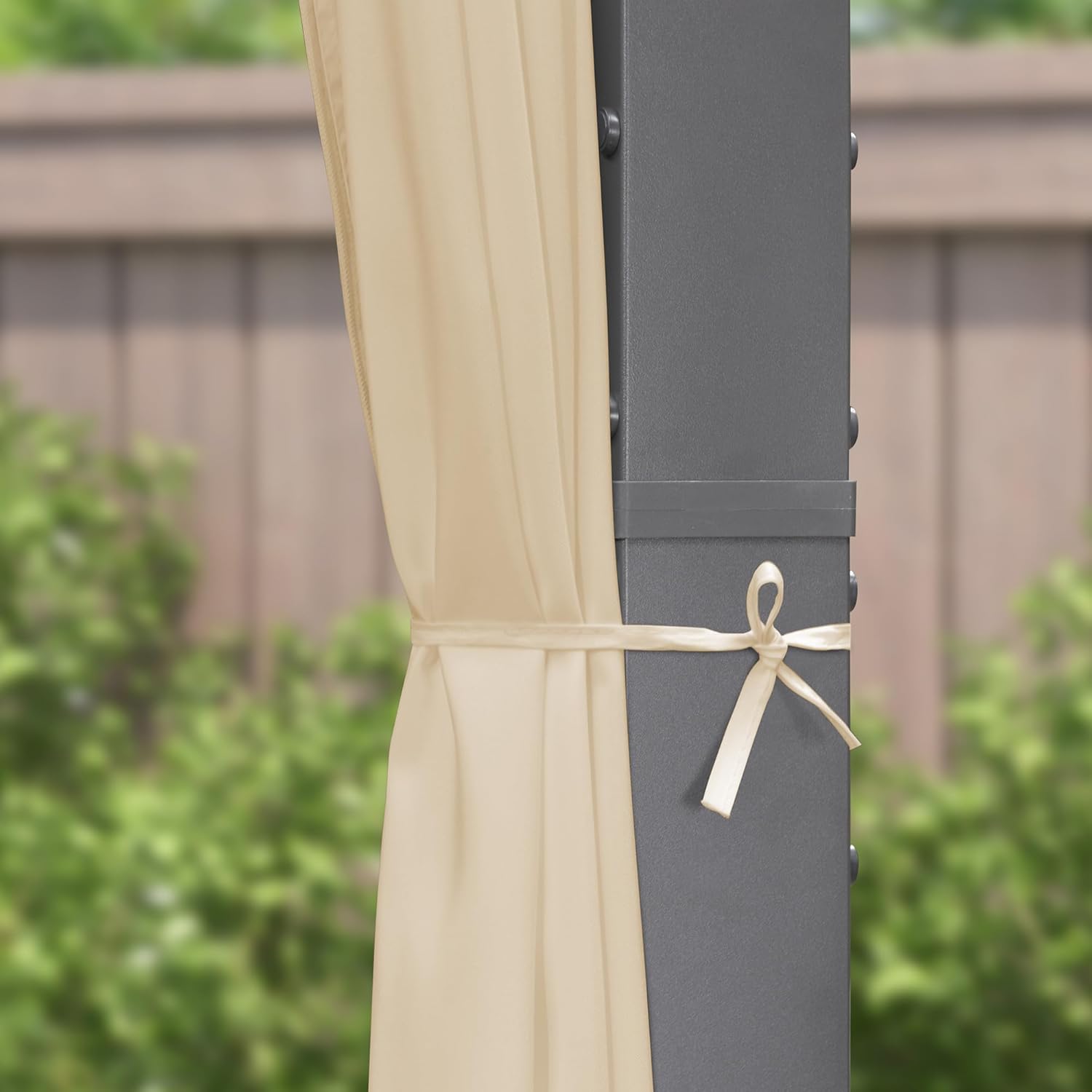 bleujardin - Pergola aluminium série Rideau - 4x3m toit coulissant extérieur