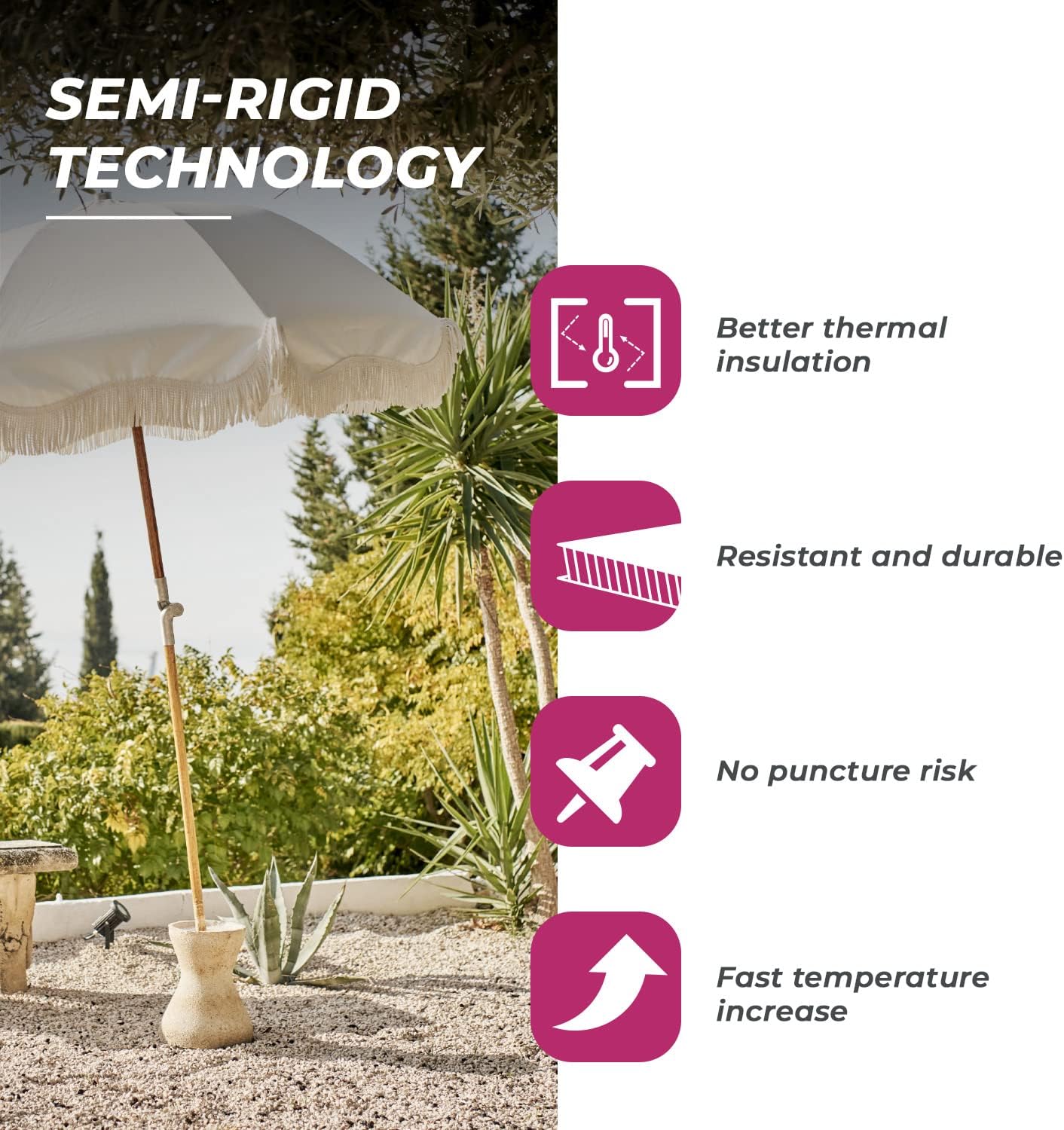 Netspa - Vita 4 places spa semi-rigide rond, confort compact SP-VIP140B