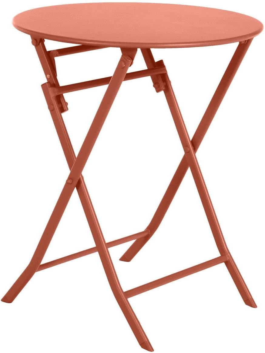 bleujardin - Greensboro Ambre - ronde pliante 2 places - acier époxy renforcé