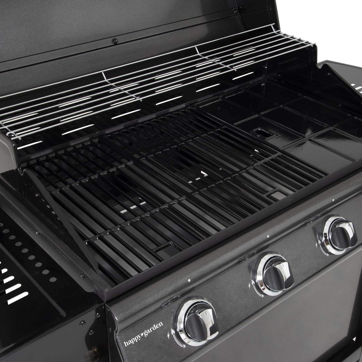 bleujardin - Barbecue gaz RENO - 4 brûleurs 14kW avec thermomètre