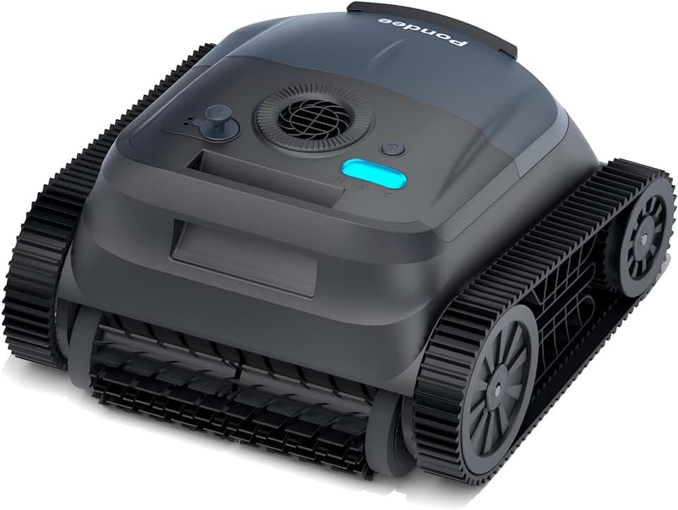 (Upgrade 2026) bleujardin X5 Robot de Piscine sans Fil Fond et Parois, Aspirateur 21 m³/h Saugkraft, Navigation Intelligente, 3 Moteurs Brushless, Autonomie 180 Min, Ligne d'eau, Bassins jusqu'à 300m²