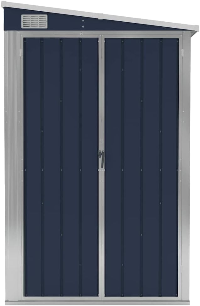 bleujardin Abri de Jardin Mural Anthracite 118x382x178 cm Acier,Maison & Jardin, Pelouses & Jardins, Vie en extérieur, Structures extérieures, Cabanes & abris de Jardin, Anthracite (Poids 47.9KG)