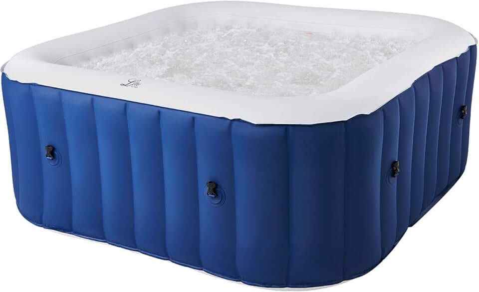 bleujardin - Spa gonflable Alpine 4 places - carré - confort et relaxation