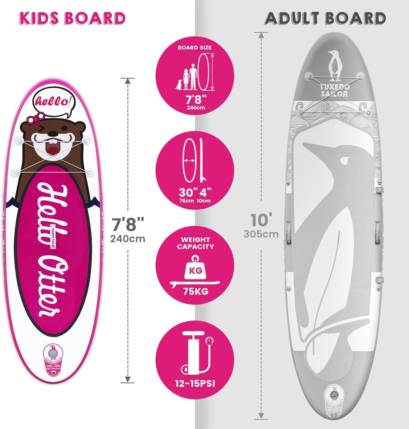 bleujardin Paddle Gonflable Adulte, Planche de Stand Up Paddle Gonflable, Sup Paddle Board Gonflable avec Accessoires Complets, Planche de Surf Paddle