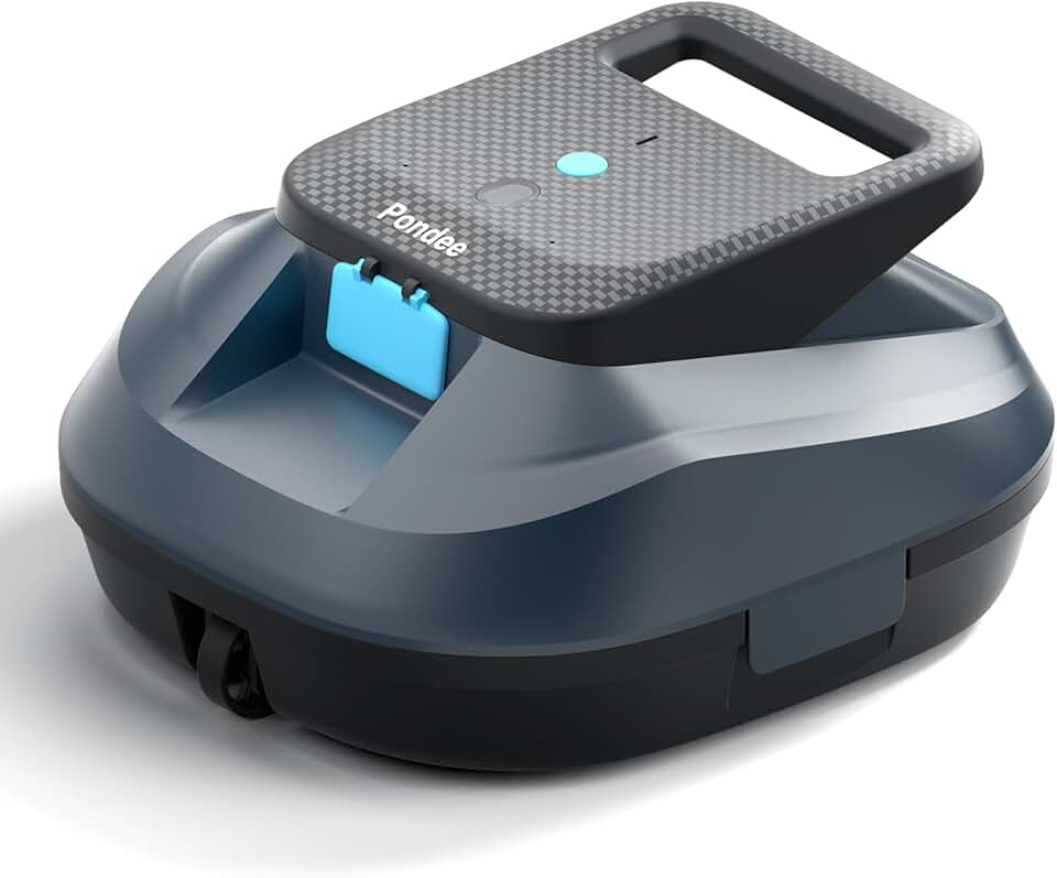 (2026 Nouveau) bleujardin X2 Robot Piscine sans Fil avec 200 Min Autonomie, Aspirateur Piscine Hors Sol Stationnement Automatique, Recharge Rapide 3.3 h, pour Piscines Hors-Sol et Enterrées jusqu'à 120 m²