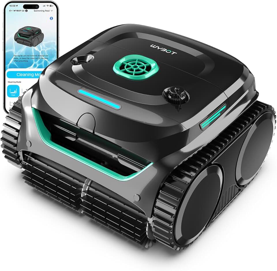 bleujardin - C2 série - pour piscines 150㎡ - filtration double, nettoyage fond/parois, autonomie 180 min - C2