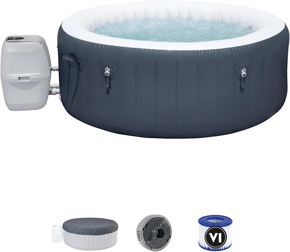 bleujardin - bleujardin Baja - rond 2-4 pers - Airjet gonflable