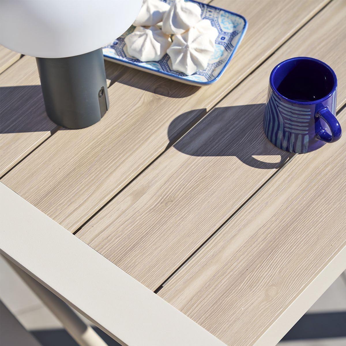 bleujardin - Evasion Argile - 2 places - aluminium époxy lattes bois