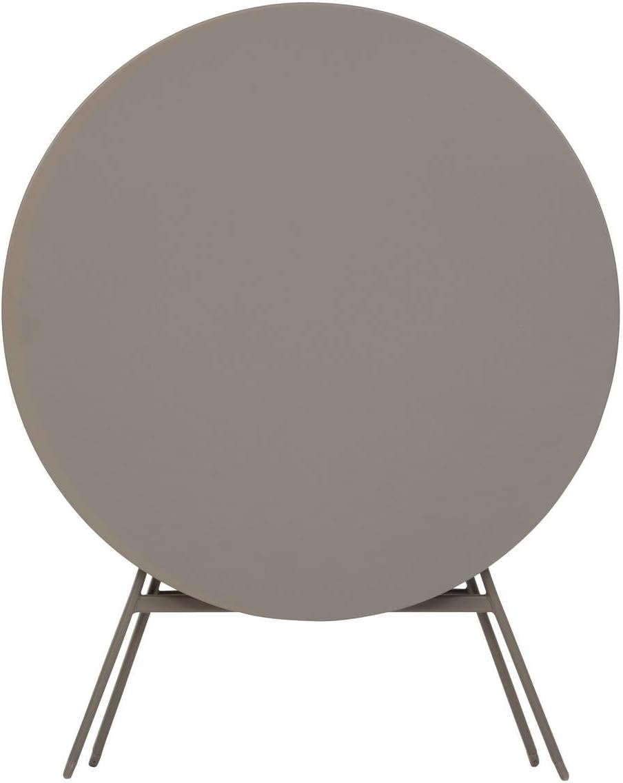 bleujardin - Greensboro - table pliante ronde acier antirouille 4 places