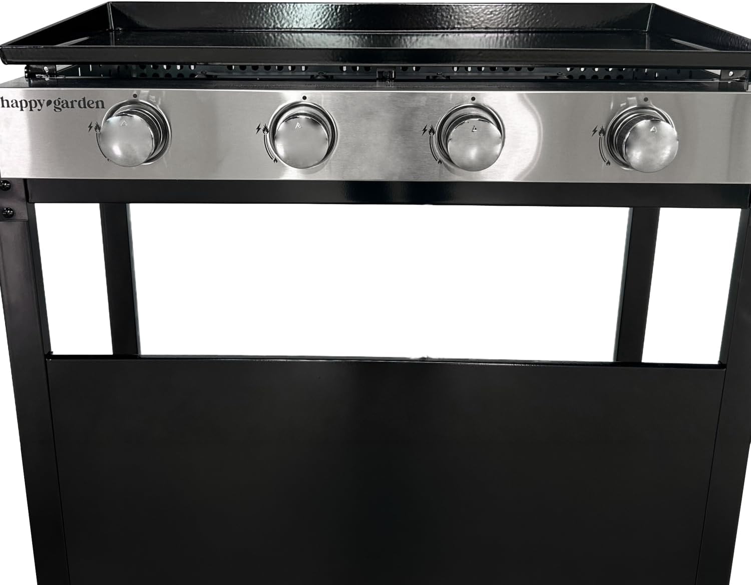 bleujardin - Plancha Mérida 4 brûleurs avec chariot - gaz - 78x41 cm