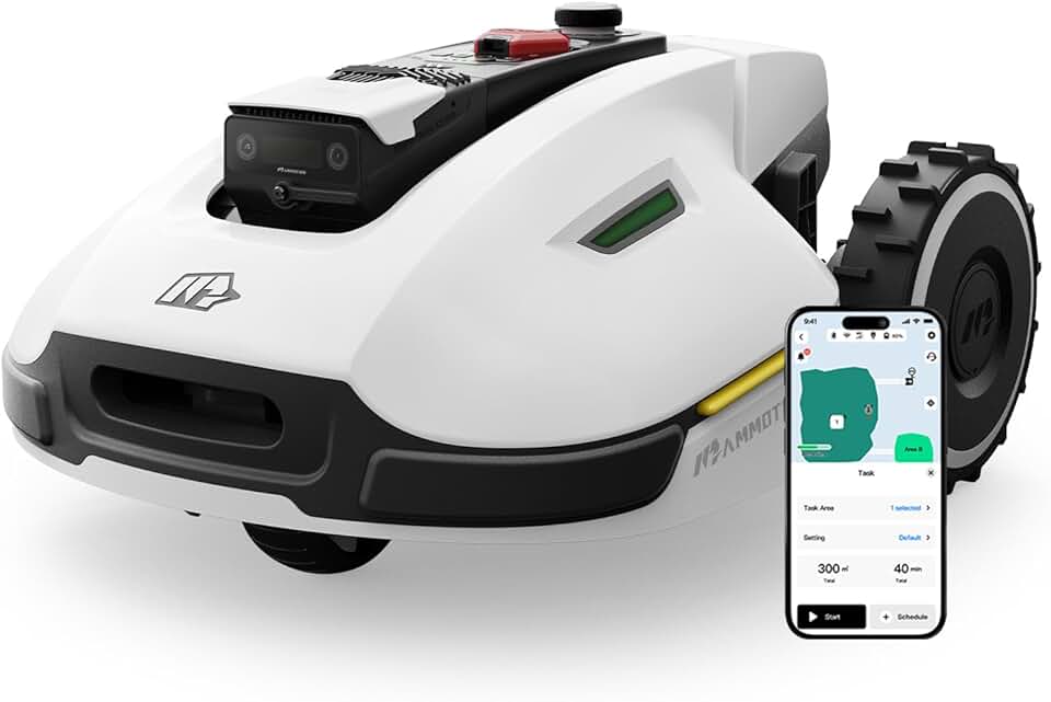 bleujardin - YUKA 2000 - 2000-2400m² - robot tondeuse sans fil, RTK+Vision, double disque, 4G