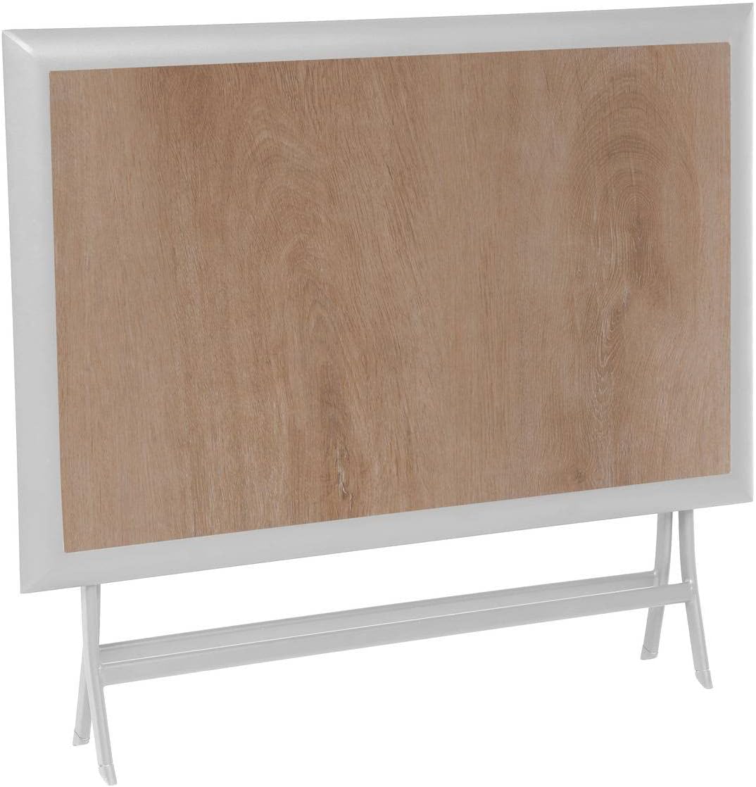 bleujardin - Azua série - rectangulaire pliante 6 places - aluminium epoxy antirouille