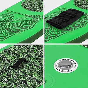 bleujardin planche de stand up vert paddling makani 320x80x15 cm SUP gonflable paddle board de surf