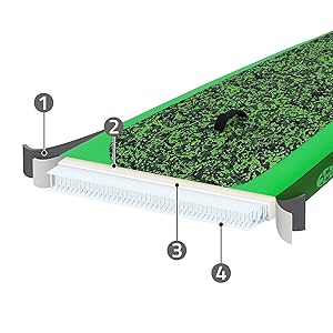 bleujardin planche de stand up vert paddling makani 320x80x15 cm SUP gonflable paddle board de surf