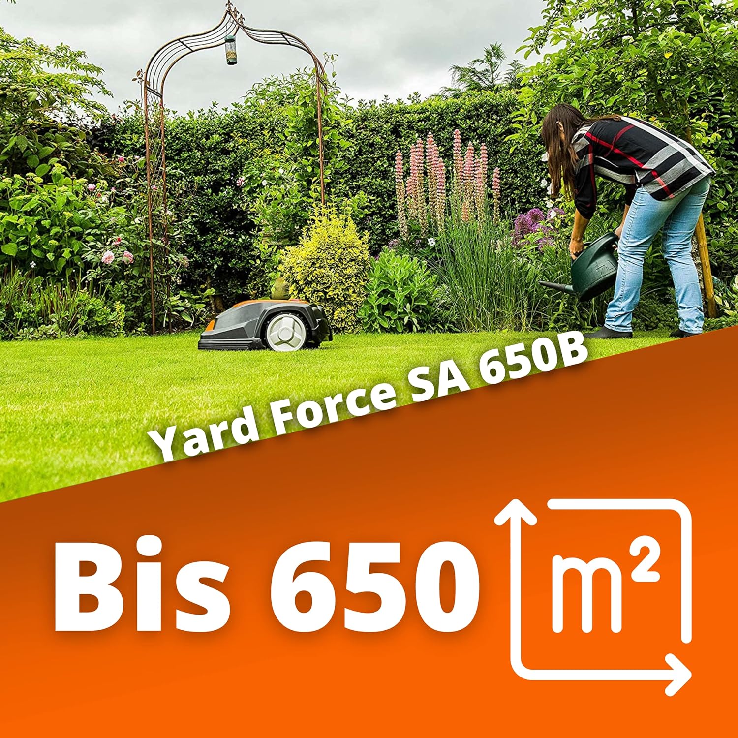 bleujardin - SA650B Série - 650m² - Capteurs obstacles et soulèvement