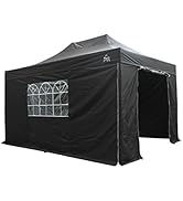bleujardin - Tonnelle pop-up 3x4.5m entièrement imperméable avec 4 parois latérales Prem...