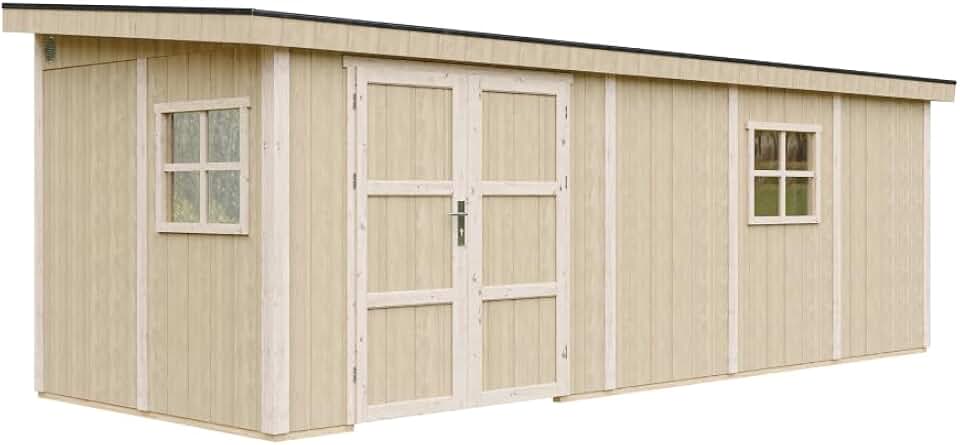 bleujardin - Abri de jardin premium 14,3m², panneaux LP, sans plancher, M941B