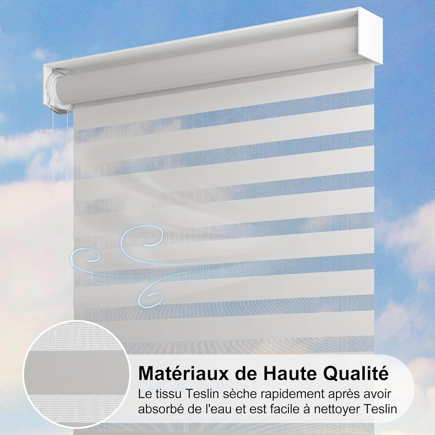 bleujardin - pergola bioclimatique - 4,24x3m - aluminium, stores enrouleurs, lames orientables