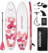 bleujardin Stand Up Paddle Planche de Surf Sup Gonflable Complet Accessoires Pagaie Réglable, Pompe...