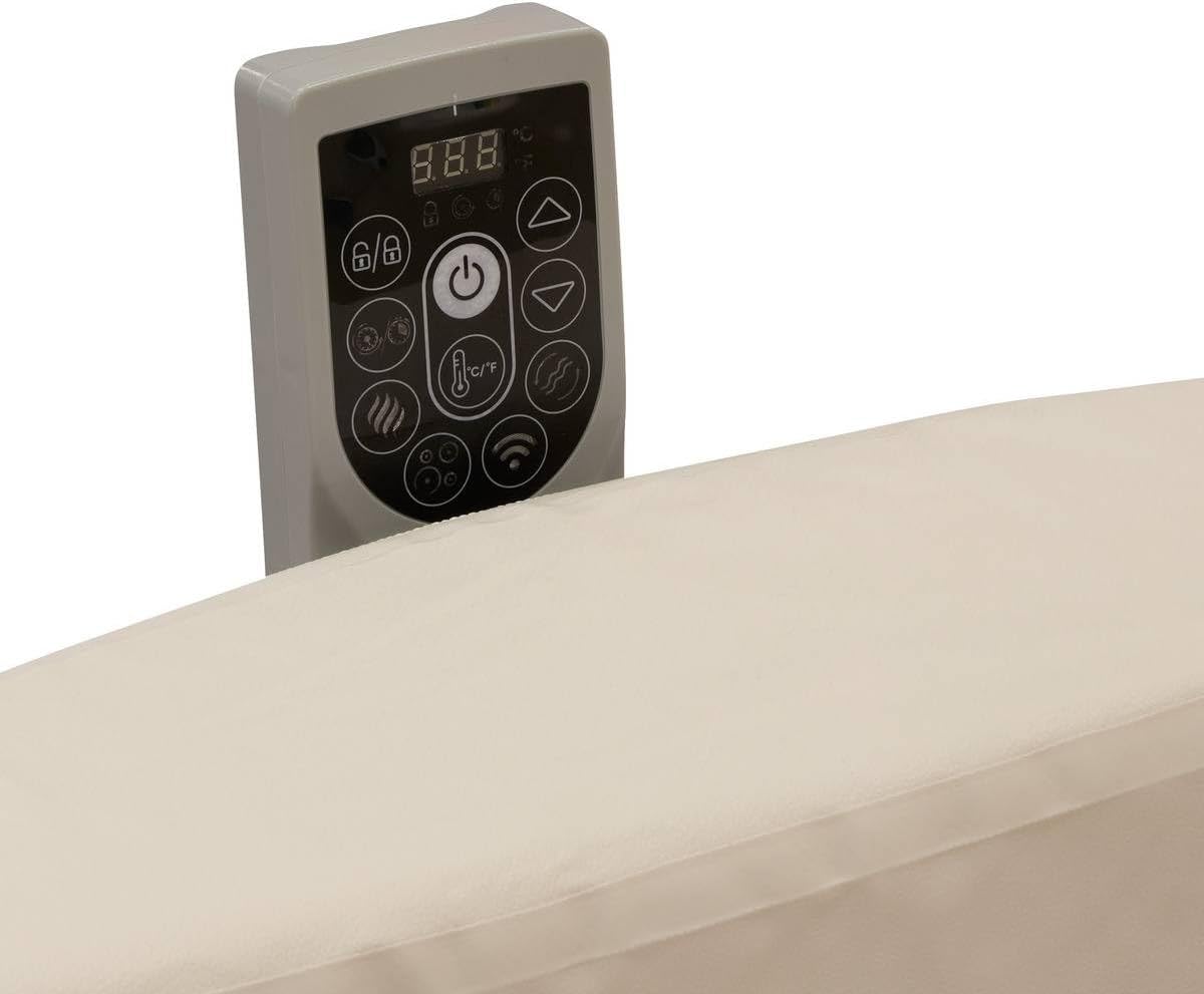 bleujardin - Spa Nordik Ø190 cm - 5-7 pers, 180 jets, WiFi connecté, effet bois