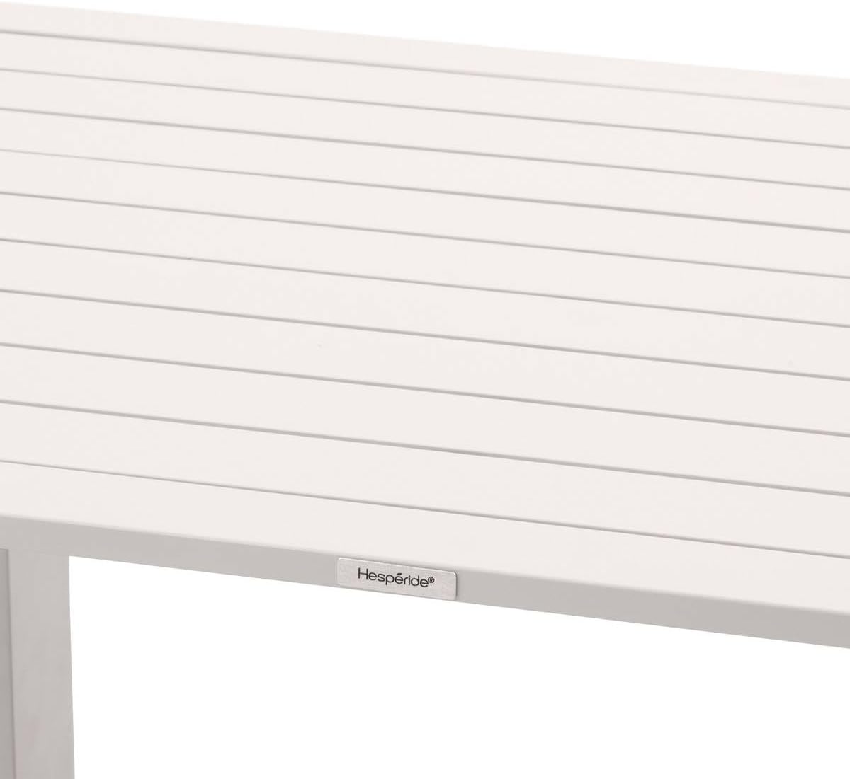 bleujardin - Salimia - 150x80 cm - table jardin relevable, alu, 6-8 pers