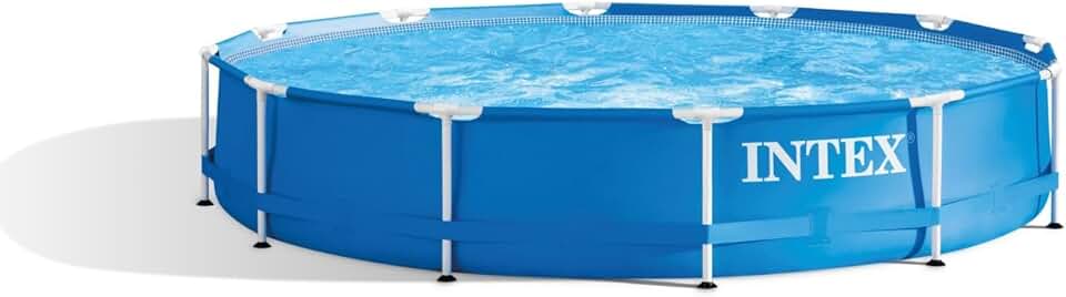 bleujardin - piscine cadre métal série Metal Frame - 366x76 cm - épurateur - 28212GN