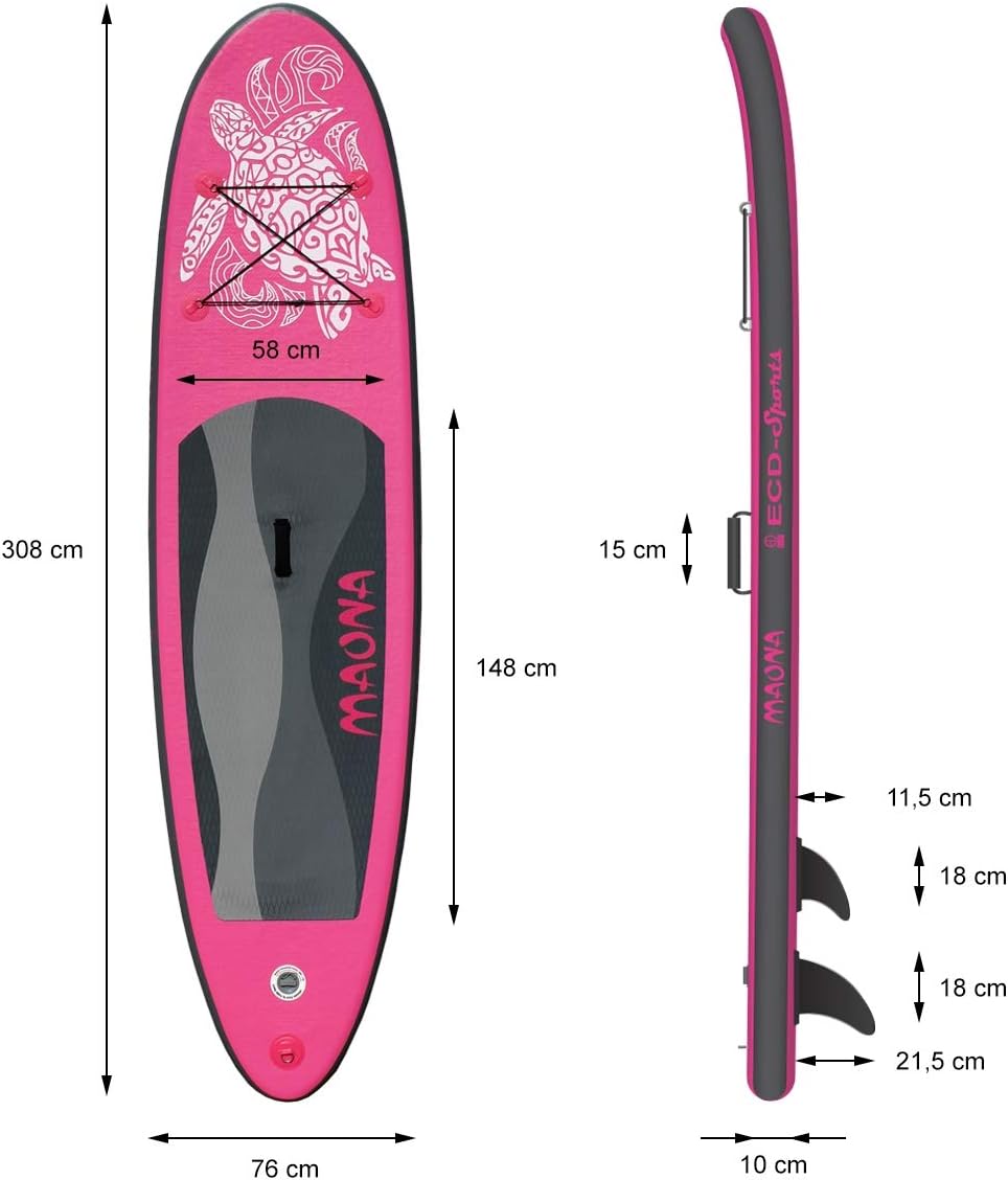 bleujardin - Stand Up Paddle - 305/308/320/380 cm - PVC, 120/150 kg, 10/15 cm
