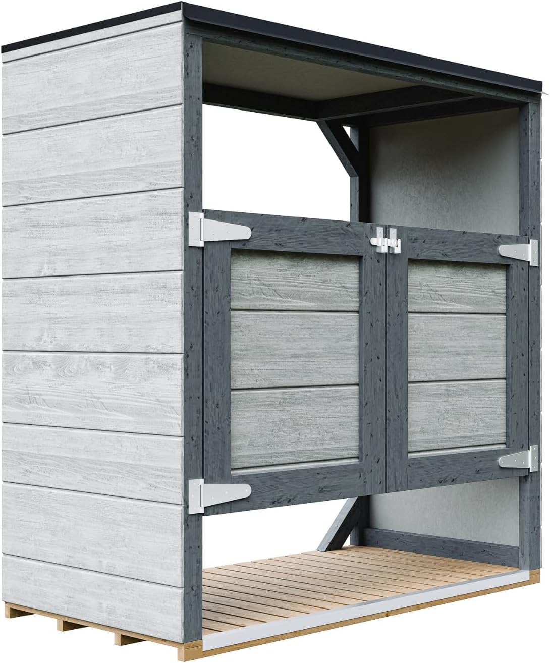Abri de Jardin pour poubelles, Cache Poubelle extérieur 2x240L – Coffre de Rangement Exterieur, Armoire de Jardin, cabane de Jardin Exterieur – bleujardin M980A-TUNDRA Cavern