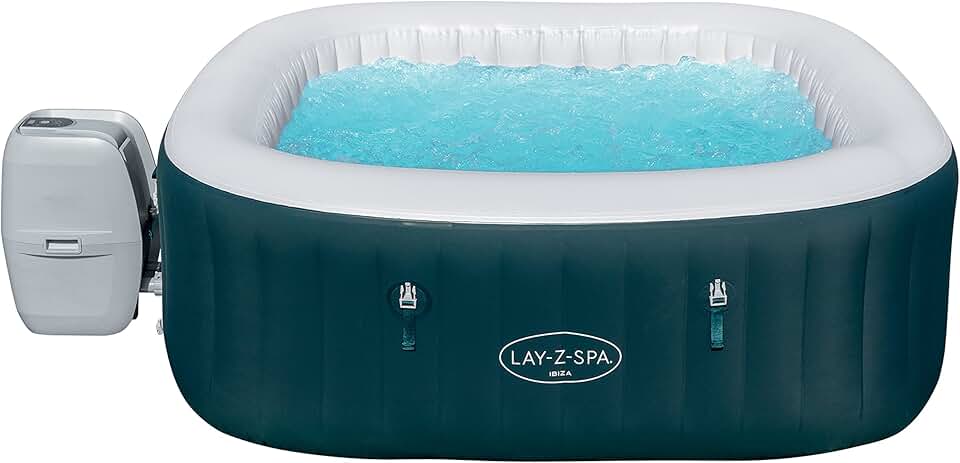 bleujardin - Lay-Z Ibiza AirJet - 180x66cm - spa gonflable 6 places - 60015