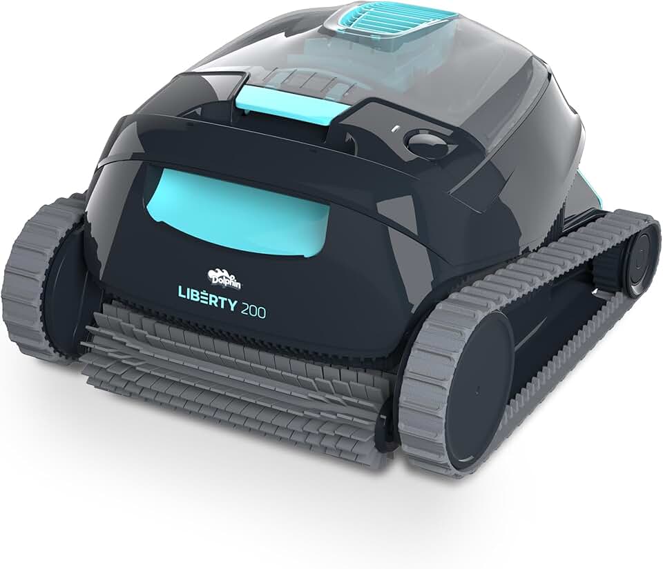 bleujardin Liberty 200 Aspirateur Piscine sans Fil, Robot Piscine Fond et Parois, Ligne d'eau, Système de Filtration Ultra-Fine, 150Min d'Autonomie, pour Piscines Enterrées & Hors Sol Jusqu’à 10 m