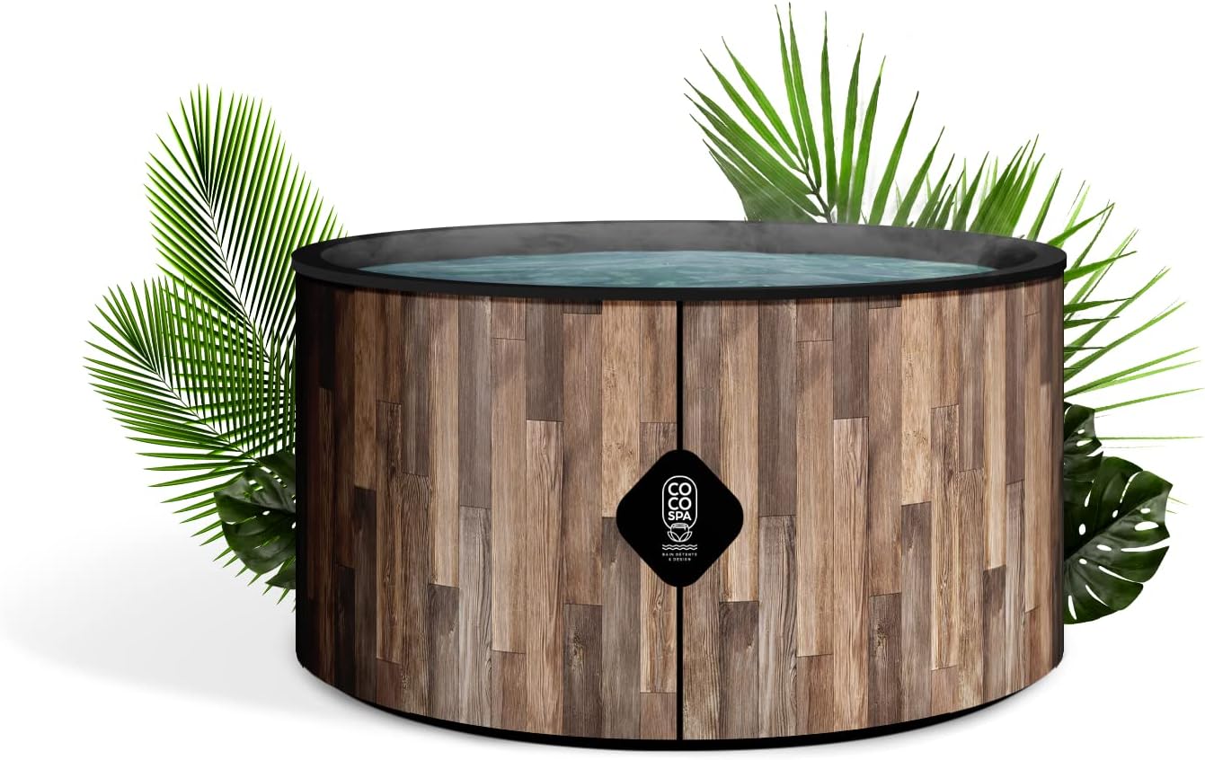 bleujardin Nordik Spa Gonflable - 150 cm de diamètre - 800 litres - Moteur 2240 W - 2 à 4 Personnes - Massage 140 Jets