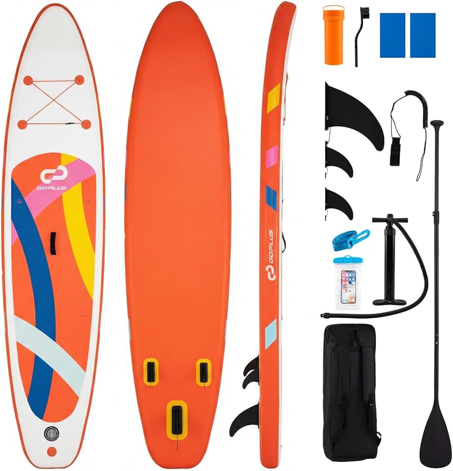 bleujardin - Paddle Gonflable Série Adulte - 336 cm - stable, 160 kg, siège kayak, kit complet