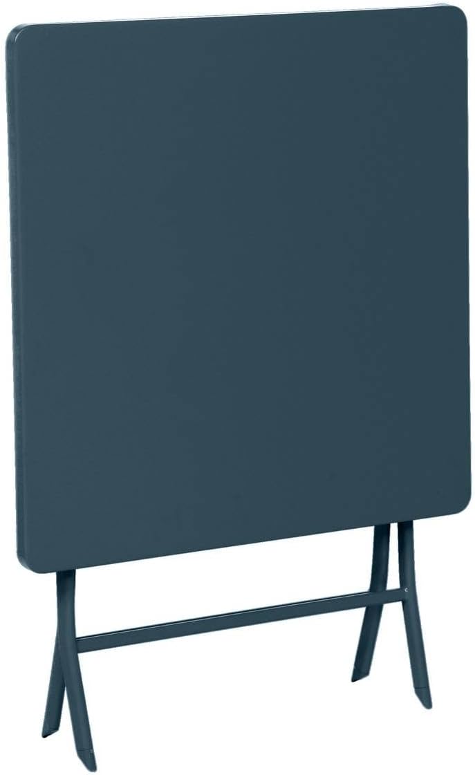 bleujardin - Greensboro - table pliante 2 places acier époxy 70x70