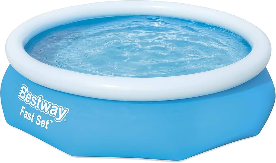 bleujardin 57266 Piscine Hors Sol Fast Set diamètre 305 x 76 cm Effet Pierres
