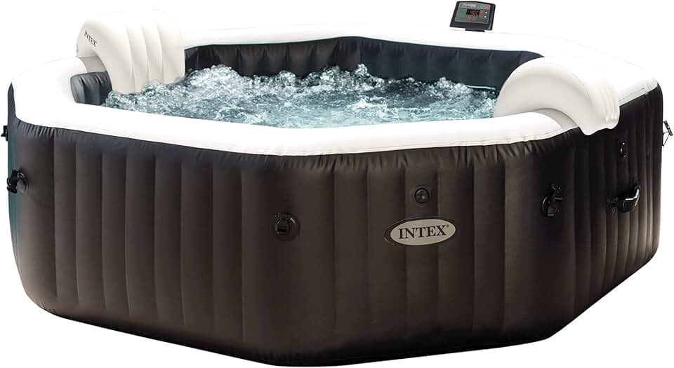 bleujardin - Pure Spa Carbone 6 places - grande capacité, structure robuste