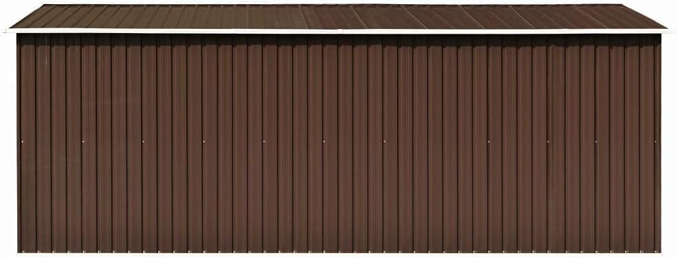 bleujardin Abri de Jardin 257x489x181 cm Métal Marron,Maison & Jardin, Pelouses & Jardins, Vie en extérieur, Structures extérieures, Cabanes & abris de Jardin, Brun (Poids 105.6KG)