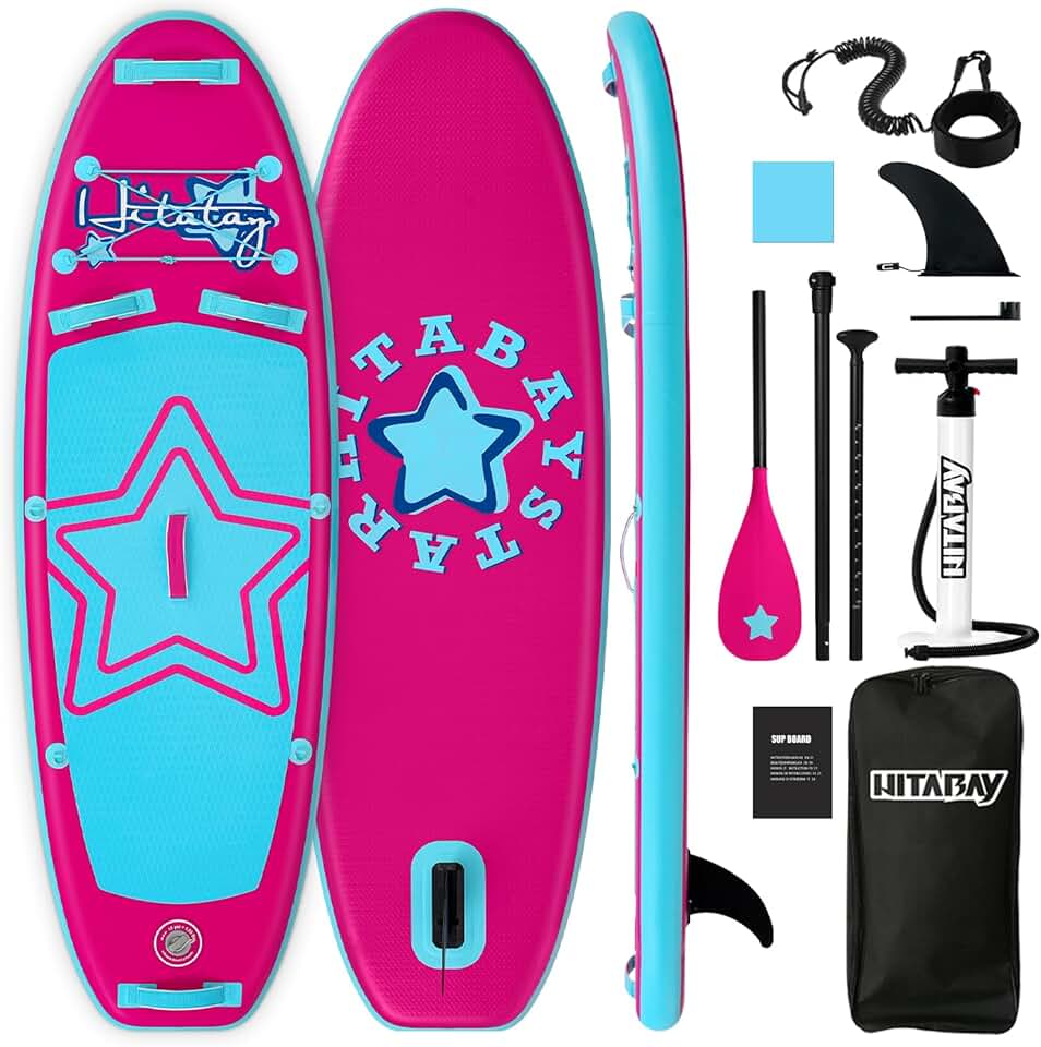 Planche de Surf Gonflable - Accessoire Complet Stand Up Paddle Board Gonflable pour Enfant Jeunesse
