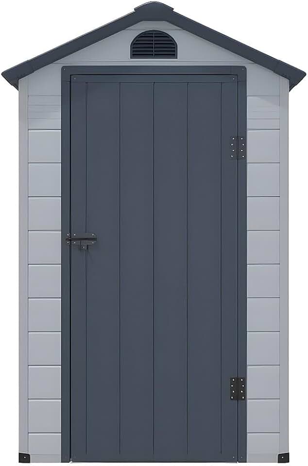 bleujardin - CESIO - abri de jardin résine gris 1,39m²