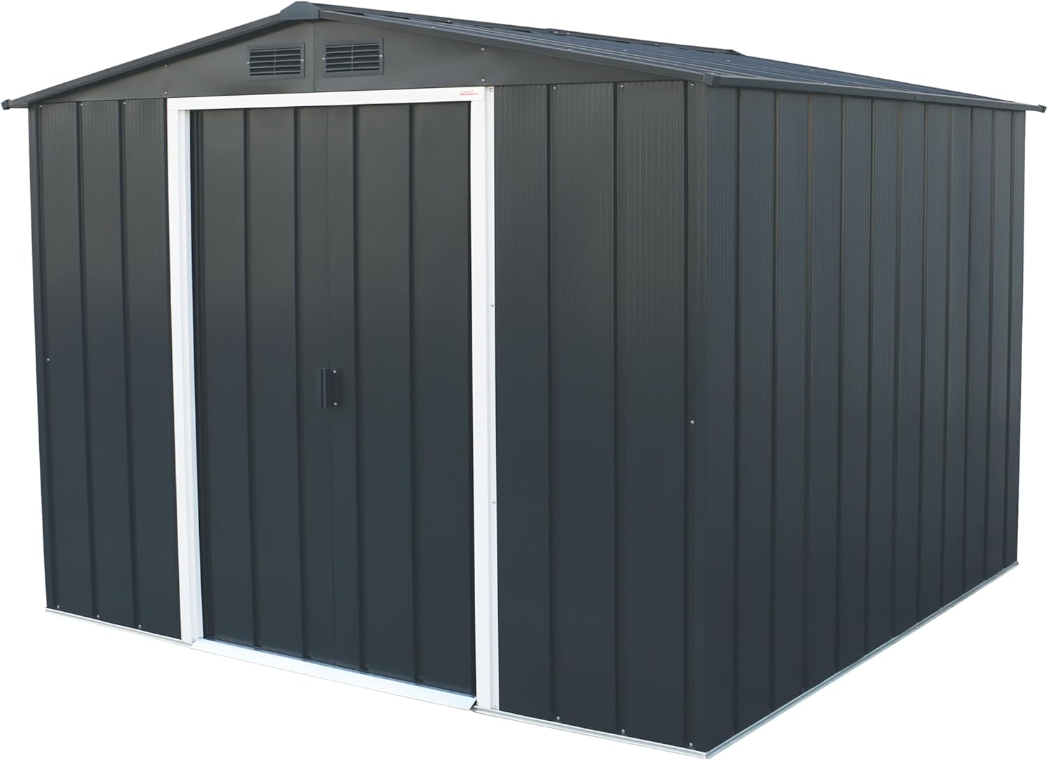 bleujardin - ECO 8x8 - 5,89 m² - abri métal, toit renforcé, anthracite