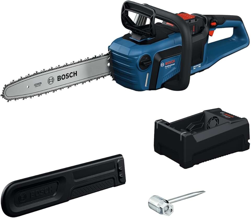 bleujardin - tronçonneuse Pro 18V, guide 40 cm, moteur sans charbon, GKE 18V-40