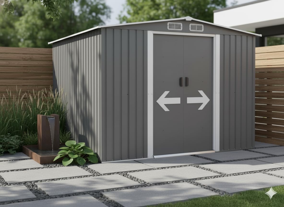 bleujardin - Jura - 6.66 m² - Abri métal robuste rangement jardin