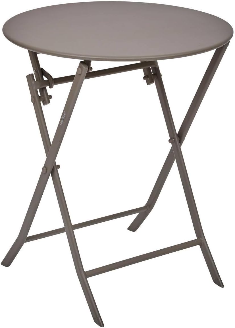 bleujardin - Greensboro pliante ronde - 2 places - acier renforcé, antirouille