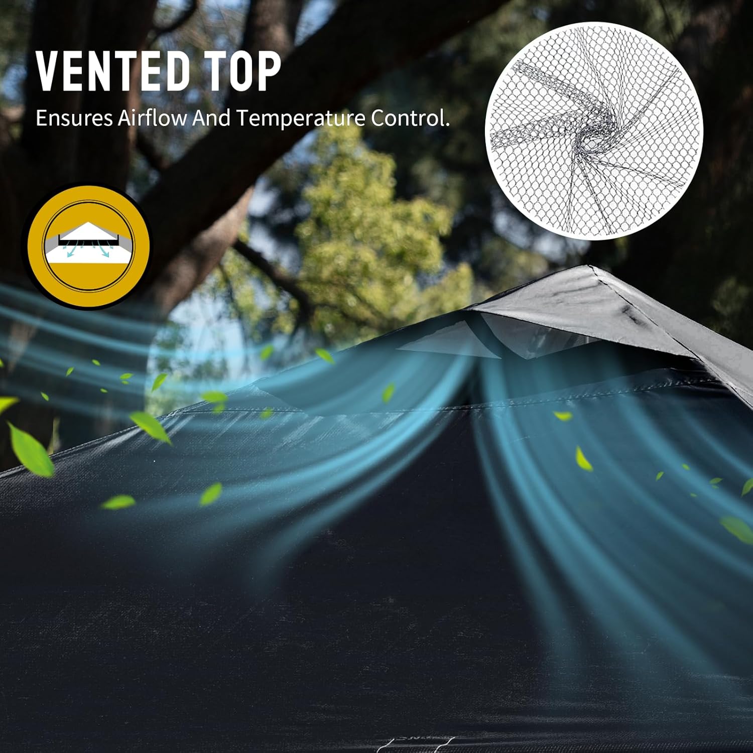 bleujardin - tonnelle pliante - 3x3m - imperméable UPF50+, sac, sacs de sable