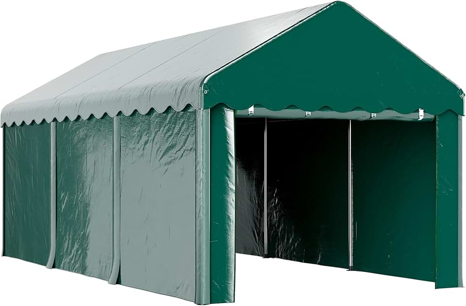 bleujardin - Carport Tente série PE - 3x6m - abri voiture UV étanche