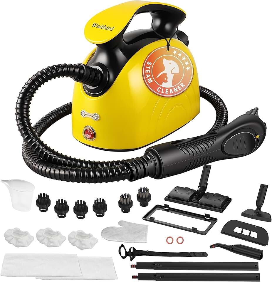 bleujardin - Nettoyeur vapeur 21 accessoires, 248°F, sols & canapés