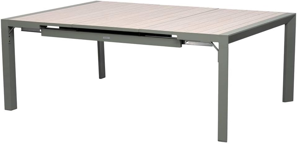 bleujardin - Evasion - table extensible 10 places - alu et effet bois