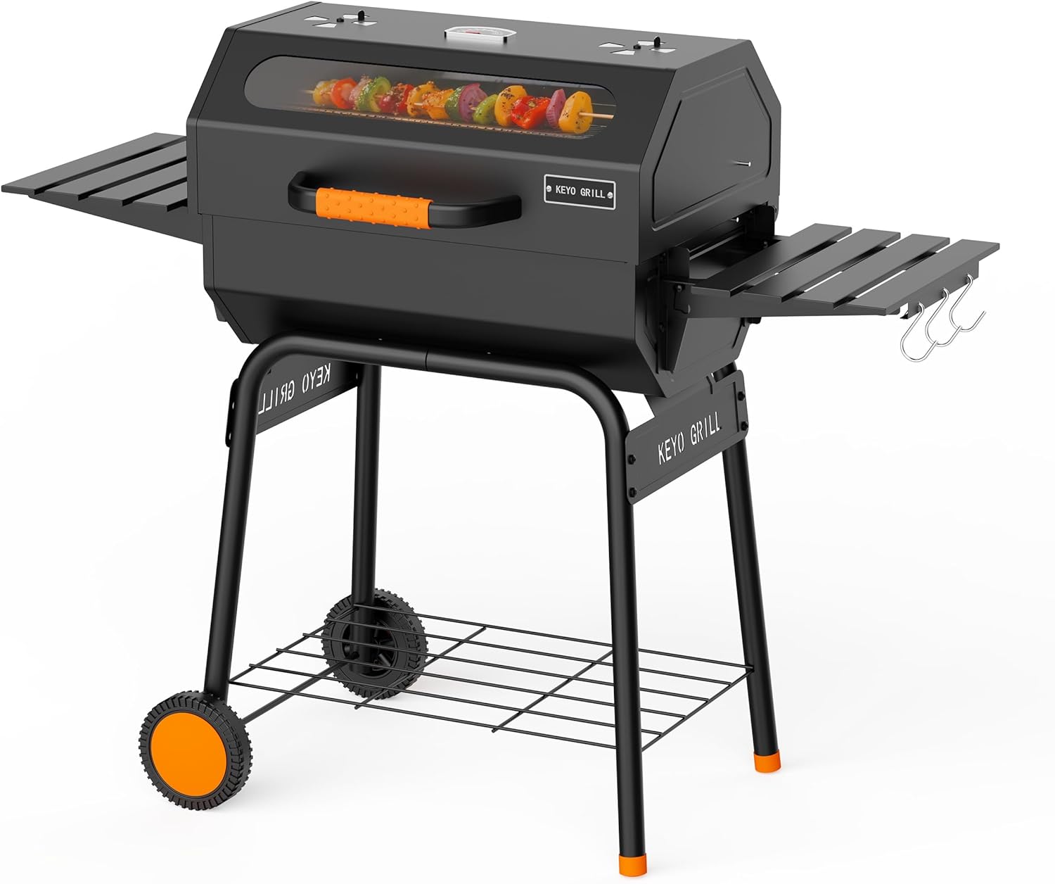 bleujardin 23 pouces barbecue pentagonal, chromé, 469 Sq In-23 Pouces