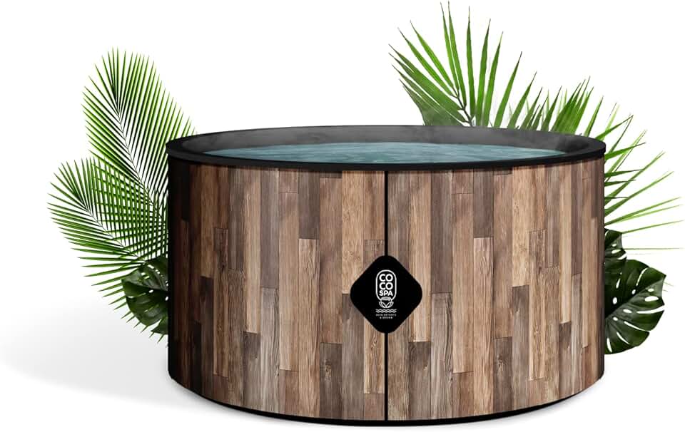 bleujardin Nordik Spa Gonflable - 150 cm de diamètre - 800 litres - Moteur 2240 W - 2 à 4 Personnes - Massage 140 Jets