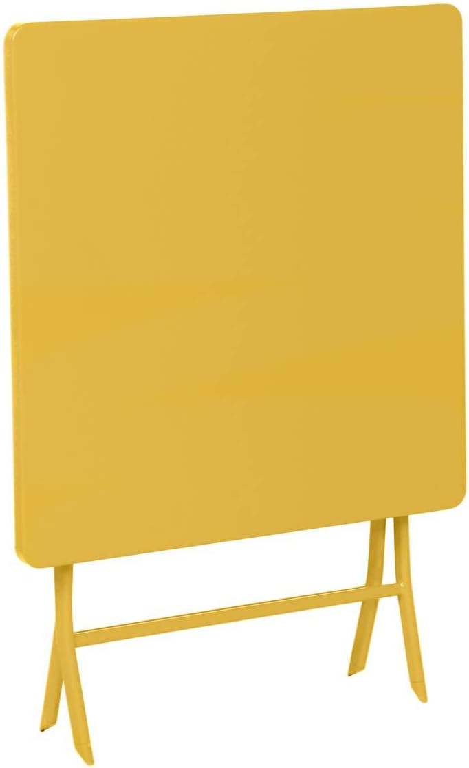bleujardin - Greensboro série - 2 places, acier renforcé, jaune - table pliante